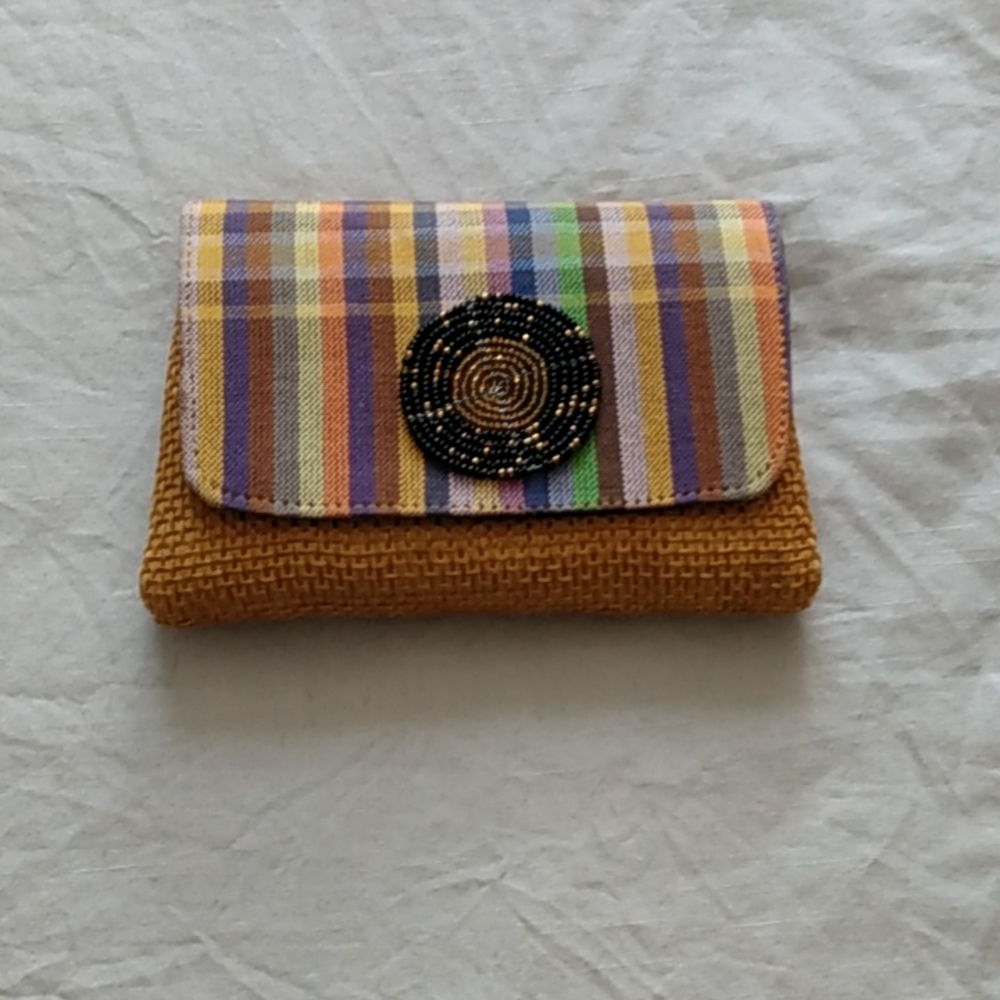 Small purse African multi fabric design